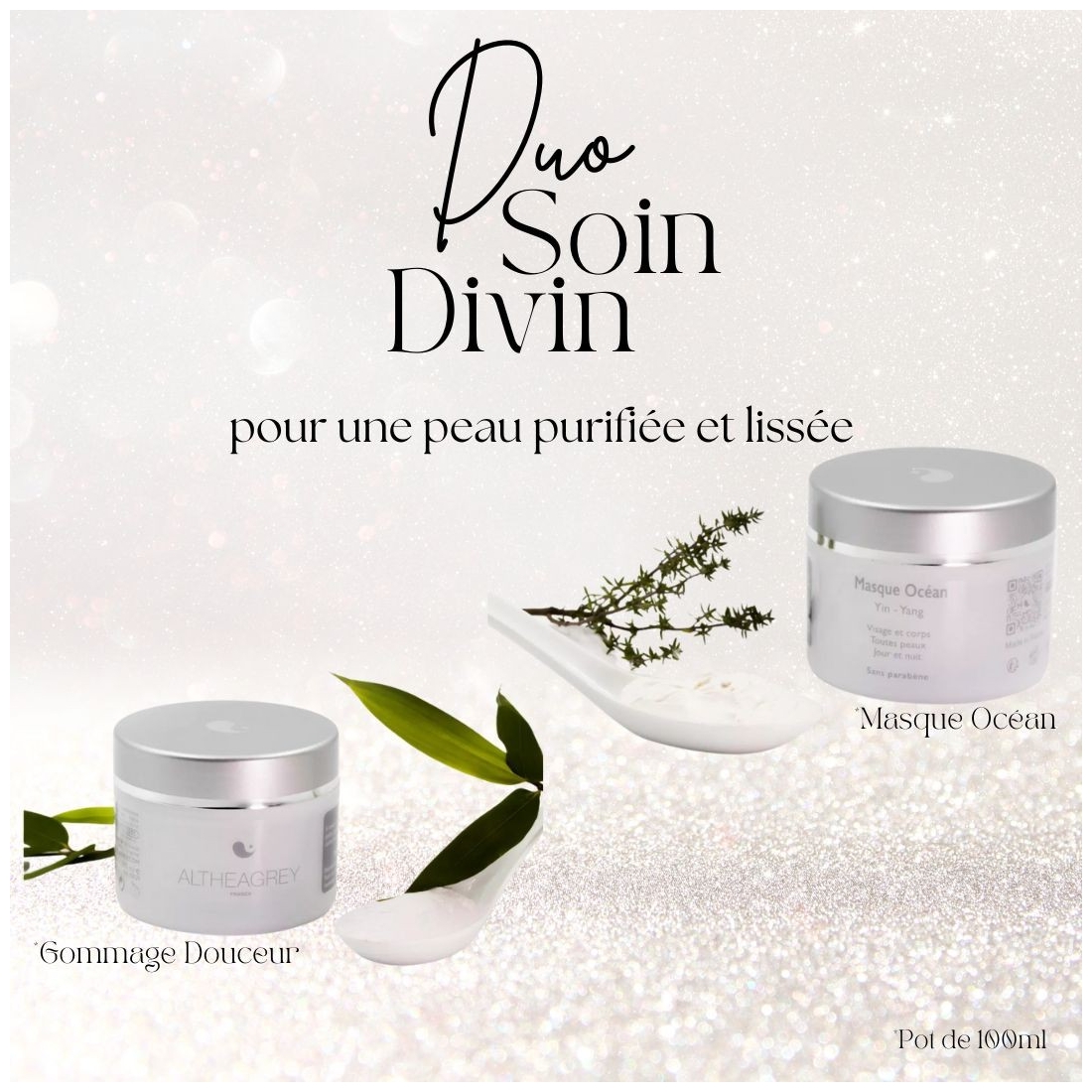 Masque et gommage un duo Soin Divin Masque et gommage un duo Soin Divin